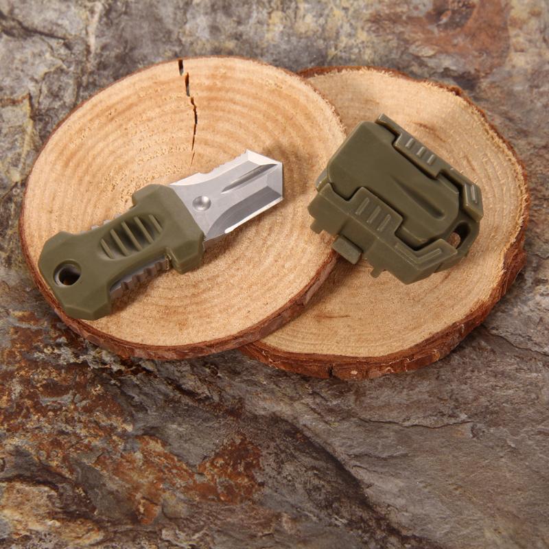 Mini Multifunction EDC Knife Pocket Survival Tool MOLLE Webbing Self Defens