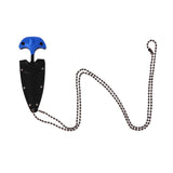 Stainless Steel Knife Mini Camping Chain Necklace Outdoor Knife Tool Daily-Use