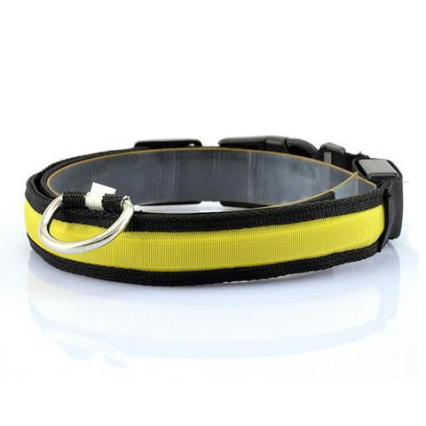 NYLON LED NIGHT SAFETY ANTI-LOST FLASHING GLOW COLLARS