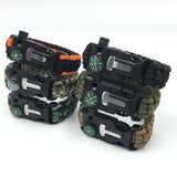 PREMIUM PARACORD SURVIVAL BRACELET - FLINT FIRE STARTER + COMPASS